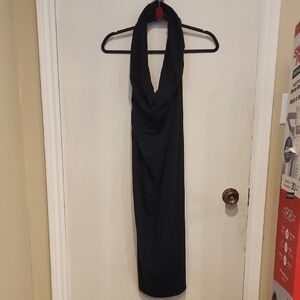 Lululemon Reversible Black/charcoal Cover Up Halter Dress SzS